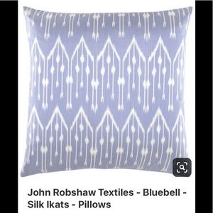 100% Silk Ikat Pillows - John Robshaw - Like New